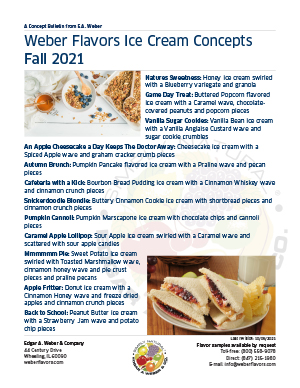 Fall 2021 Ice Cream Concepts