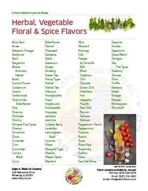 Herbal and Spice Flavors 2025