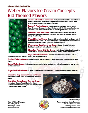 Kid themed ice cream concepts