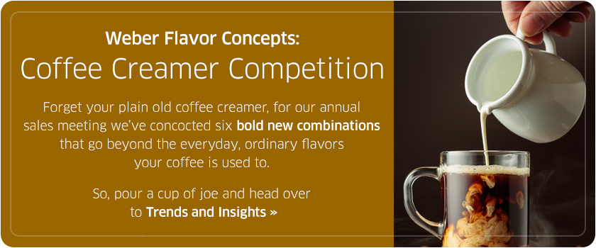 Weber Flavors Coffee Creamer Concepts