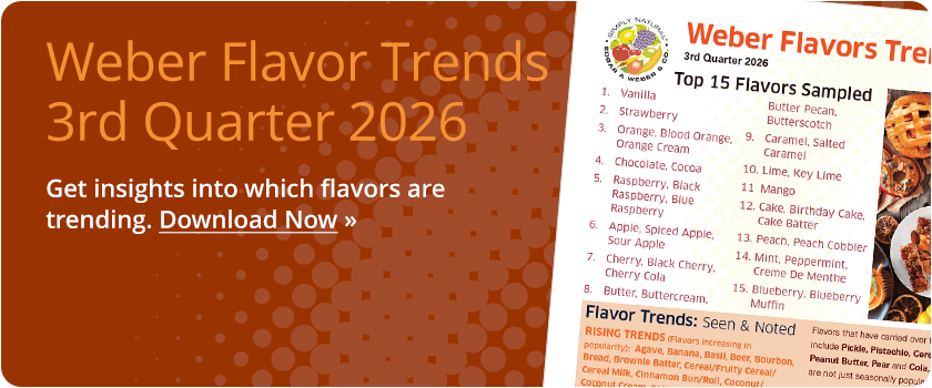 Weber Flavors 3rd Quarter Trend Reports